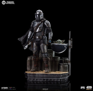 Pre-Venta: Din Djarin y Din Grogu - The Mandalorian - Escala de arte 1/10 - Iron Studios