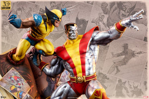 Fastball Special: Colossus and Wolverine Statue - Sideshow